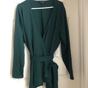 NWT Eloquii wrap top